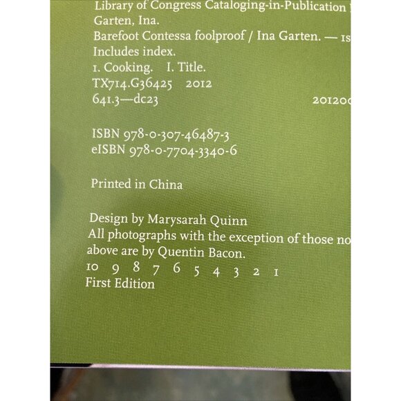 2 Book Lot Barefoot Contessa Cookbooks Foolproof  Family Style 1st Ed Hardcover - Picture 12 of 15